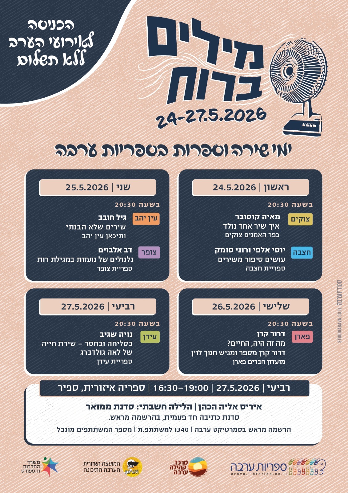 מילים ברוח - היום אצלנו בספריה בשעה 20:30 - דב אלבוים - גלגולים של נועזות במגילת רות. מוזמנים מילים ברוח - היום אצלנו בספריה בשעה 20:30 - דב אלבוים - גלגולים של נועזות במגילת רות. מוזמנים