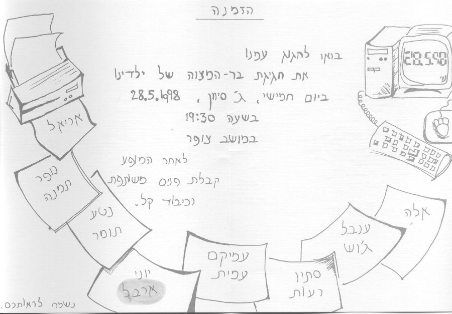 28.5.98 הזמנה בר מצוה